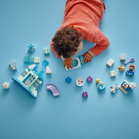 Lego Anna og Elsas fest på Frost-slottet Byggesæt til små børn 10455, Børn & Forældre, Motorik & Bevægelse, Klodser Og Stabletårne