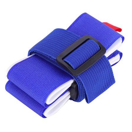 Snowboard Axelrem Bekväm Nylonhållare för Skidåkning och Snowboard Blå