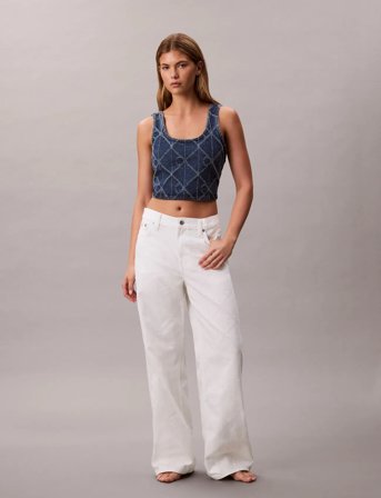 Calvin Klein Jeans Low Rise Baggy Ck Arctic - Cream - 33 x 32