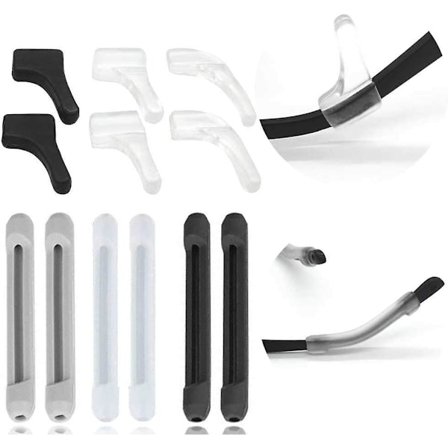 Brilleholder, 6 par flerfarvede brille grips, brilleholdere, skridsikre brilleholdere 6 par flerfarvede