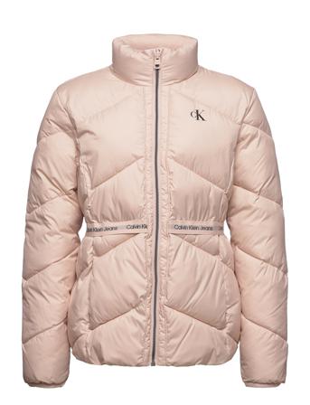 Logo Tape Light Jacket Toppatakki Vaaleanpunainen Calvin Klein