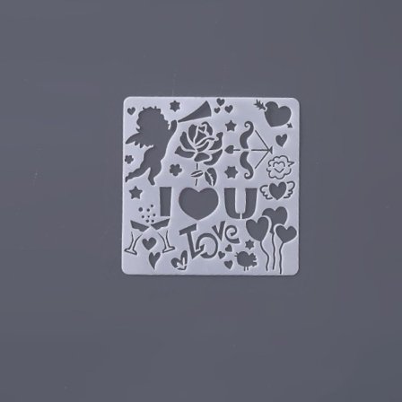 20 stk Graffiti hul skabelon Eksplosionsæske Tema LOVE LOVE