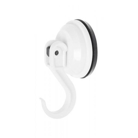 Sugekopskrog - Krog med sugekop - Hænger - Op til 6 kg Hvid