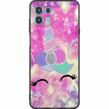 Motorola Edge 20 Lite Svart Skal Unicorn Enhörning