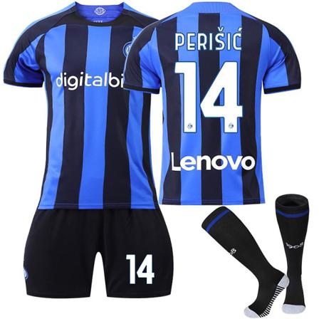 22-23 Inter Milan Hemma Set #14 Christian Pulii Fotbollsuniform 28