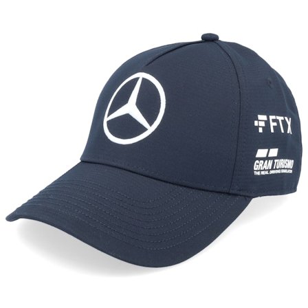 Formula One - Motor Černá adjustable Kšiltovka - Kids Mercedes F1 Lewis Driver Black Adjustable @ Hatstore