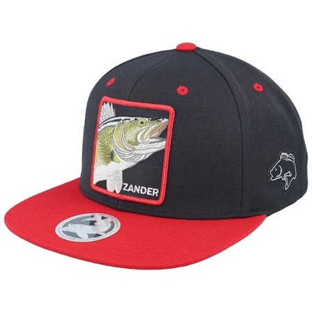 Skillfish - Nero snapback Cappellino - Zander Box Black/Red Snapback @ Hatstore