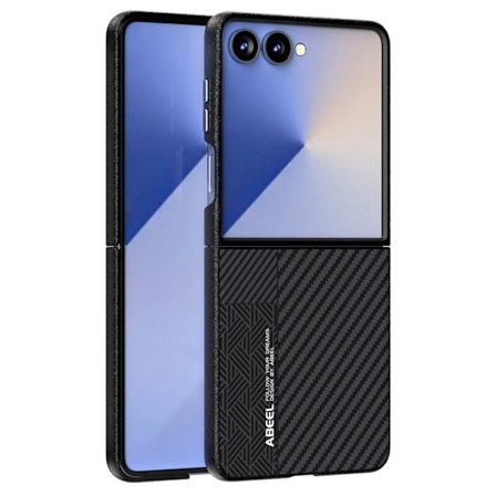 ABEEL Til Samsung Galaxy Z Flip7 5G Cover PC + Aluminiumlegering + PU-Læder