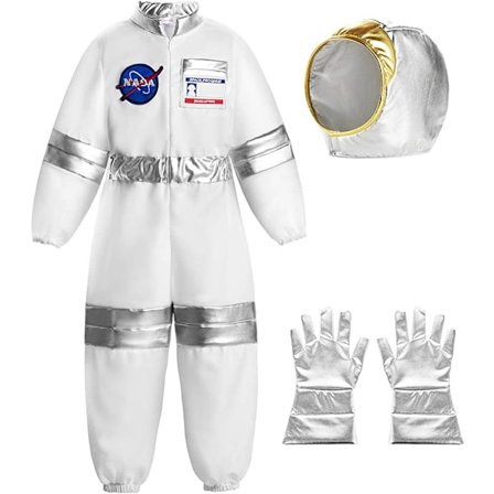 Astronautin puku lapsille, astronautin kypärä, avaruuspuku, Halloween-asu