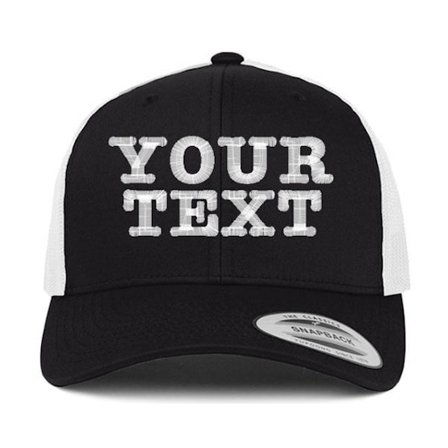 Flexfit - Svart Keps - Trucker-keps | Designa själv - Custom Made @ Hatstore