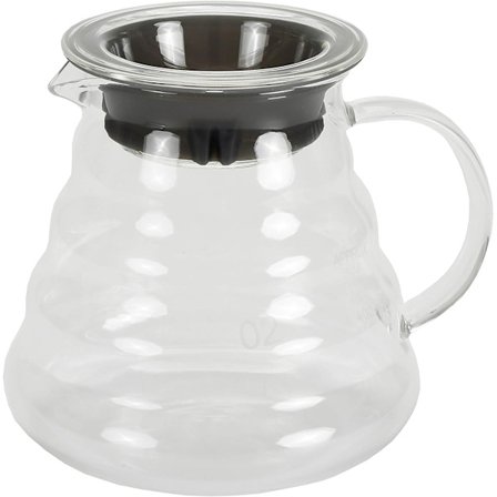 Kaffe Maskin Glas Range Kaffeebereiter, Hitzebeständige Kaffeemaschine, Klar, 600ml