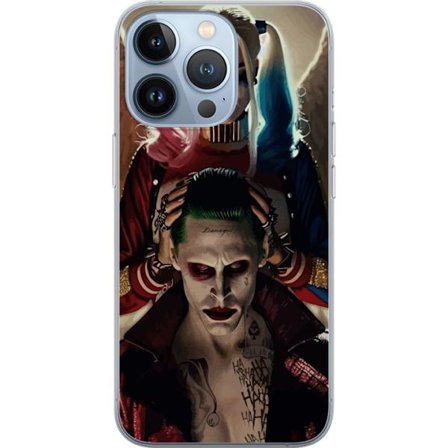 Kompatibelt Mobilskal till Apple iPhone 13 Pro Joker och Harley Quinn DC Comics Suicide Squad poster retro komiska skurkar par film fanart design