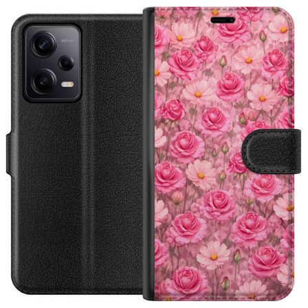 Yhteensopiva Lompakkokotelo Xiaomi Redmi Note 12 Pro Petal Reverie Blush Rose
