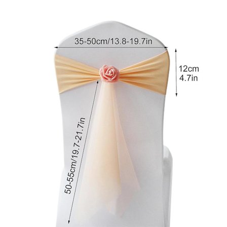 Stolslyngor för Bröllop Dekoration Spandex Bågar Bankett