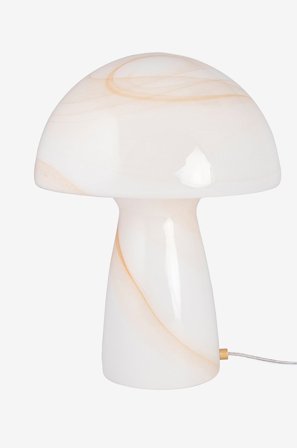 Globen Lighting - Bordslampa Fungo Swirl 22 cm - Beige - Bordslampor - Från Homeroom