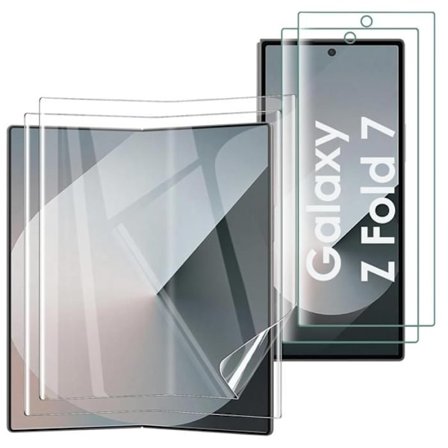 Näyttösuojus - Phonillico - Samsung Galaxy Z FOLD 7 - 4 kappaleen pakkaus - Ultra ohut - Naarmuuntumaton