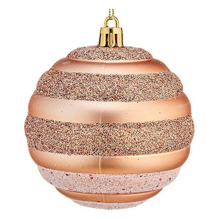 Julgranskulor Ø 8 cm 6 stycken Koppar PVC