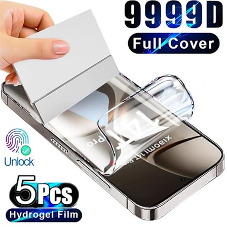 5 st Hydrogel Film för Xiaomi Mi 14T Pro 13T 12T 11T 10T 9T Note 10 Skärmskydd för Mi 15 Ultra 8 13 12 11 Lite 14 Pro Film