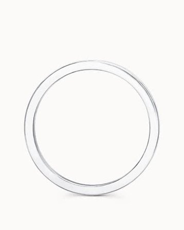 Glatt Ring Dame Lucy 18K Hvitt Gull 4Mm - Forlovelsesringer & Gifteringer hos Vanbruun