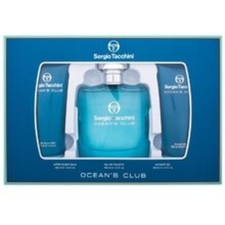Sergio Tacchini - Ocean ́s Club Dárková sada EDT 100 ml, sprchový gel 100 ml a After Shave Balsam ( balzám po holení ) 100 ml 100ml