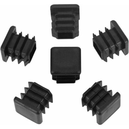 20 stk. Hætte til Stoleben, Hætte til Firkantrør, Firkantet Plastik Hætte til Ben -