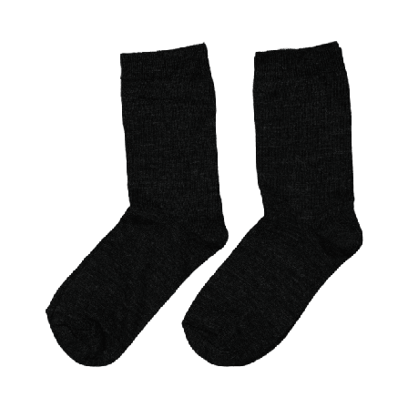 Å WOMAN Strumpor i merinoullmix, 2-pack Sockor Svart 36/38