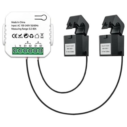 Tuya Wifi Intelligent Energimåler Solcelle-PV-System Strøm Produktion Forbrug Bidirektionel Overvågning Måler Med 2 CT (FMY)