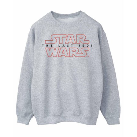Star Wars: The Last Jedi Herr Sweatshirt med logotyp XXL Sports Grey