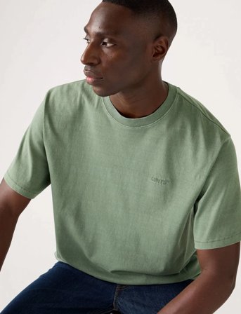 Levi's Red Tab Vintage Tee Garment Dy - Green - XL