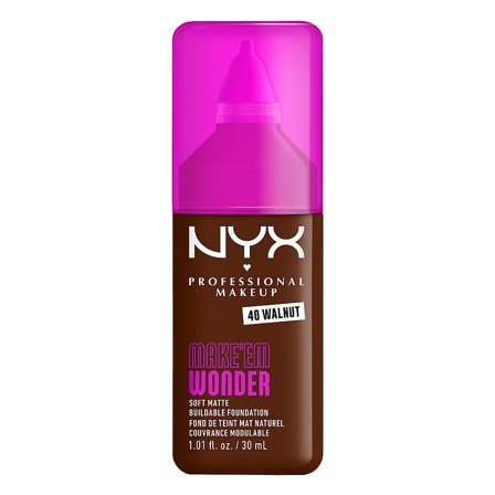 NYX PROFESSIONAL MAKEUP Make Em Wonder Foundation 40 Walnut, Makeup, Ansigt, Foundation