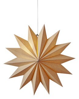 Papirstjerne Plain Beige