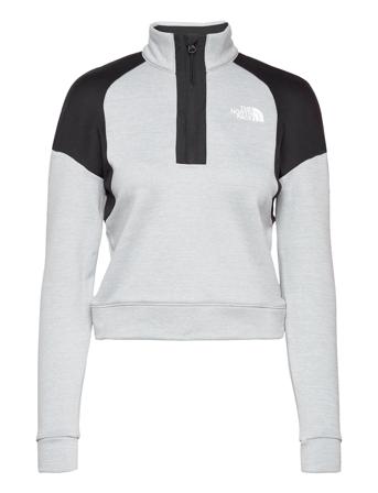 W Ma 1/4 Zip Flc Sweat-shirt Tröja Grå The North Face
