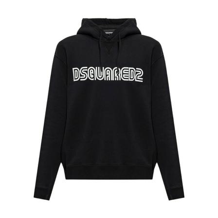 Dsquared2 Hoodie with logo Sort, Herre