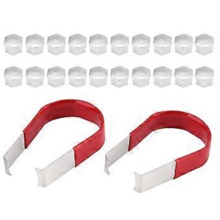 Møtrik Bolt Hætte, 20 stk 19mm Krom Universal Hjul Møtrik Hætte Stærkt Anbefalet