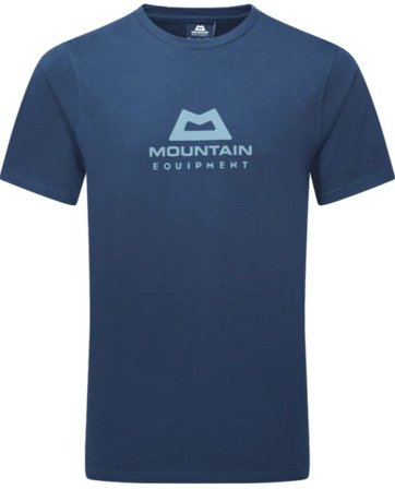 Mountain Equipment Emblem Men's Tee Denim Blue - T-skjorter og Poloskjorter