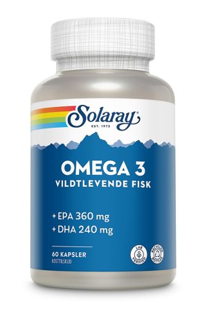 Solaray Omega 3 60 Kaps., Helse & Madvarer, Kosttilskud, Fiskeolie & Omega 3