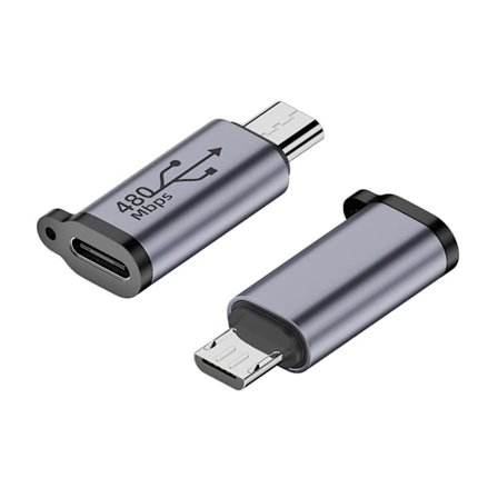 Usb-c till Micro Usb-adapter Typ-c hona till Micro Usb hane-omvandlare kontakt