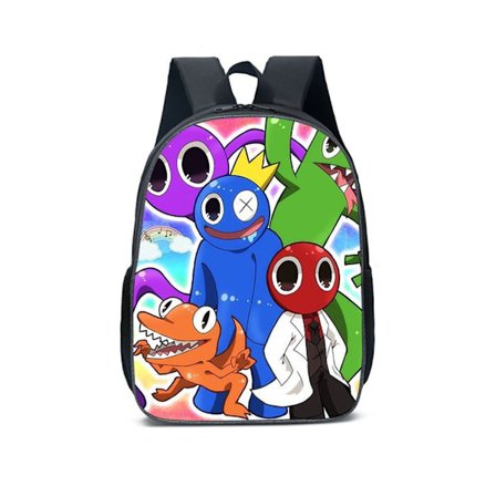 Rainbow Friends Ryggsekk Barn Skolesekk Student Laptop Bag