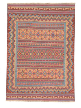 Kilim Sirdjan Rug Modern Brown/Dark Red (Wool, Persia)