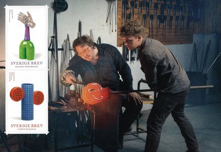 Sverige - Glaskunst - Postfrisk miniark