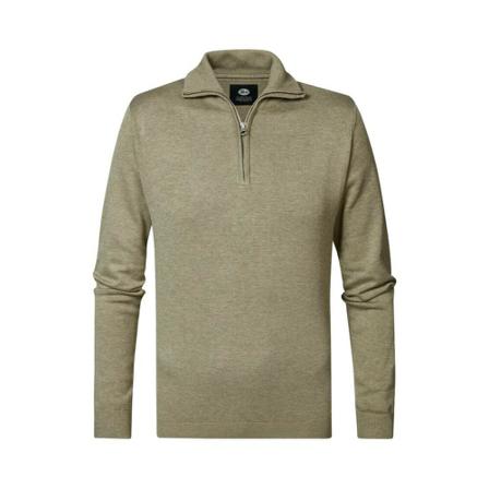 Petrol, V-neck Knitwear Bruin, Heren, Maat:M,Viscose