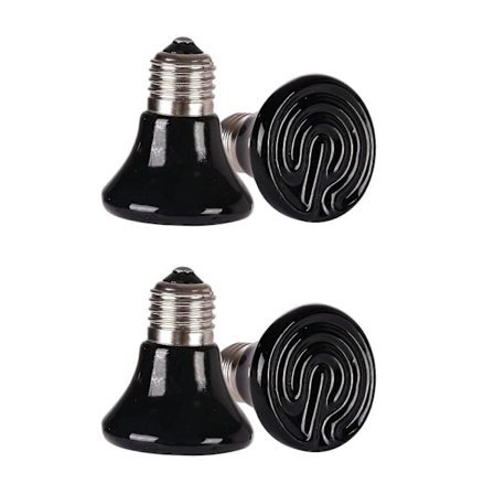 Mini Reptil Värmelampa Glödlampa 4-pack för Brooder Coop och Ödla 60MM Justerbar Värme och Energieffektiv_Specialgåva