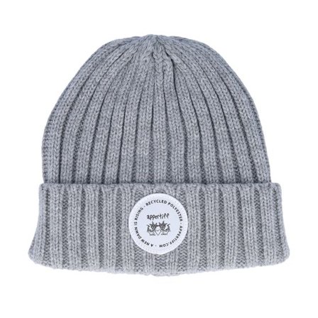 Appertiff - Grå Beanie - Recycled Days Light Grey Cuff @ Hatstore