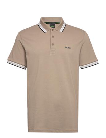 Paddy Polos Short-sleeved Beige BOSS