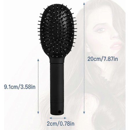 Diversion Safe Hair Brush to Hide Money, Cash, Jewelry, Mini Keys, Beach Safe Container Genuine Hair Brush