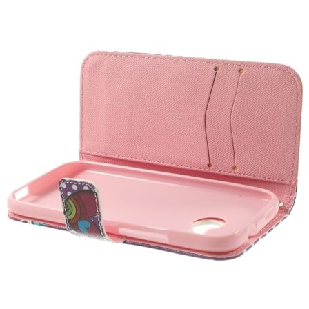 Moberg (Prikker & Hjerter) HTC One Mini 2 Læder Flip Etui