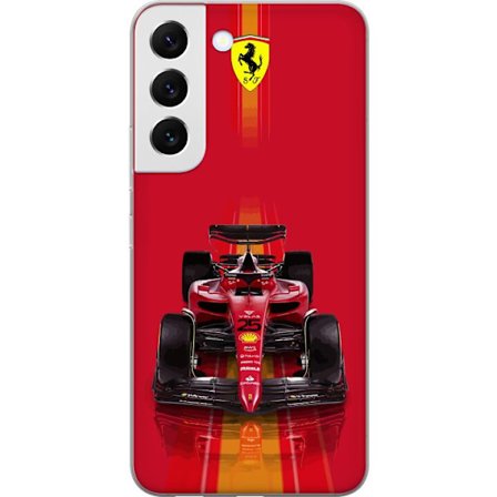 Yhteensopiva Puhelinkuori Samsung Samsung Galaxy S22+ 5G Ferrari Formula 1 -auto ikonisessa punaisessa muotoilussa urheilullisella tarkkuudella