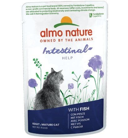 Almo Nature Intestinal Help Cibo Umido Con Pesce Per Gatti Adulti