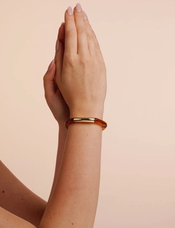 SNÖ of Sweden Becky Small Elastic Brace G/Brown - Onesize - Gold - ONE SIZE