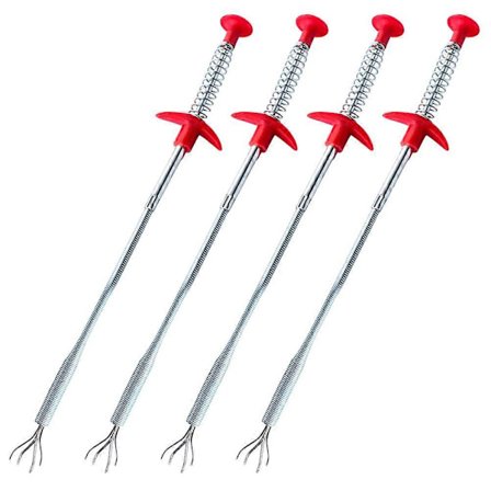 4 stk. vandrørsrenser afløbsrensning tilstoppede afløbsslange hårfjerner vaskerensningsværktøj